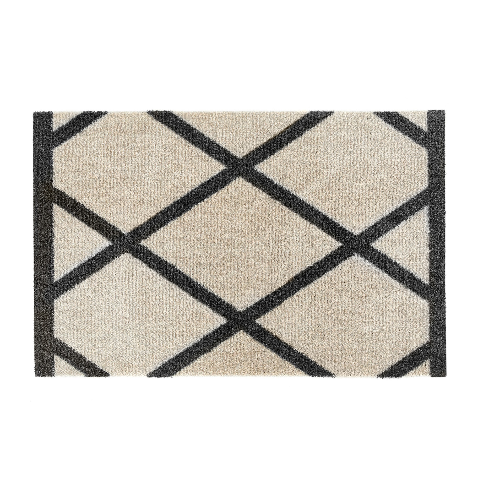 My Border Geo Washable Anti Slip Doormat In Beige